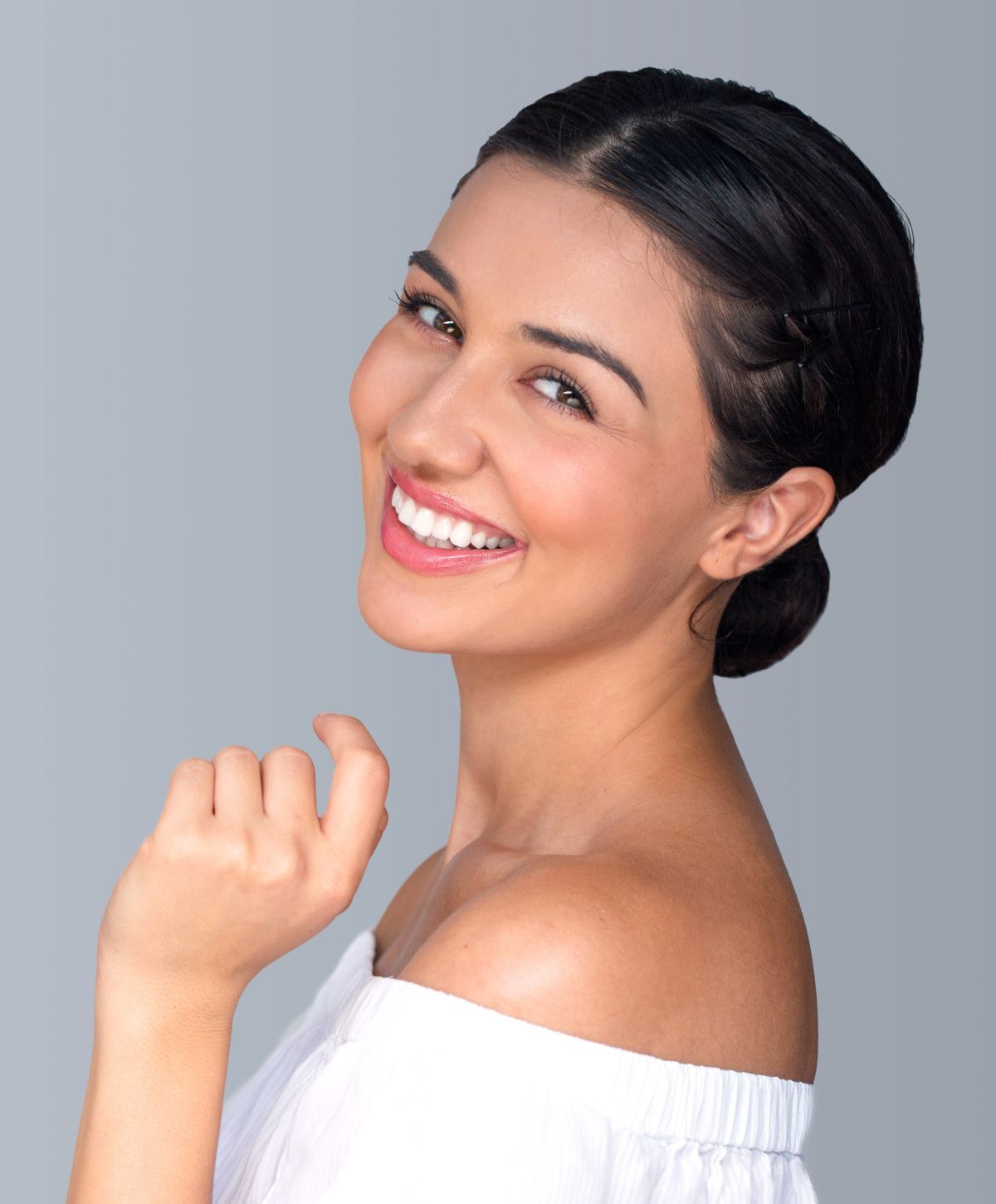 princeton scar treatment model smiling