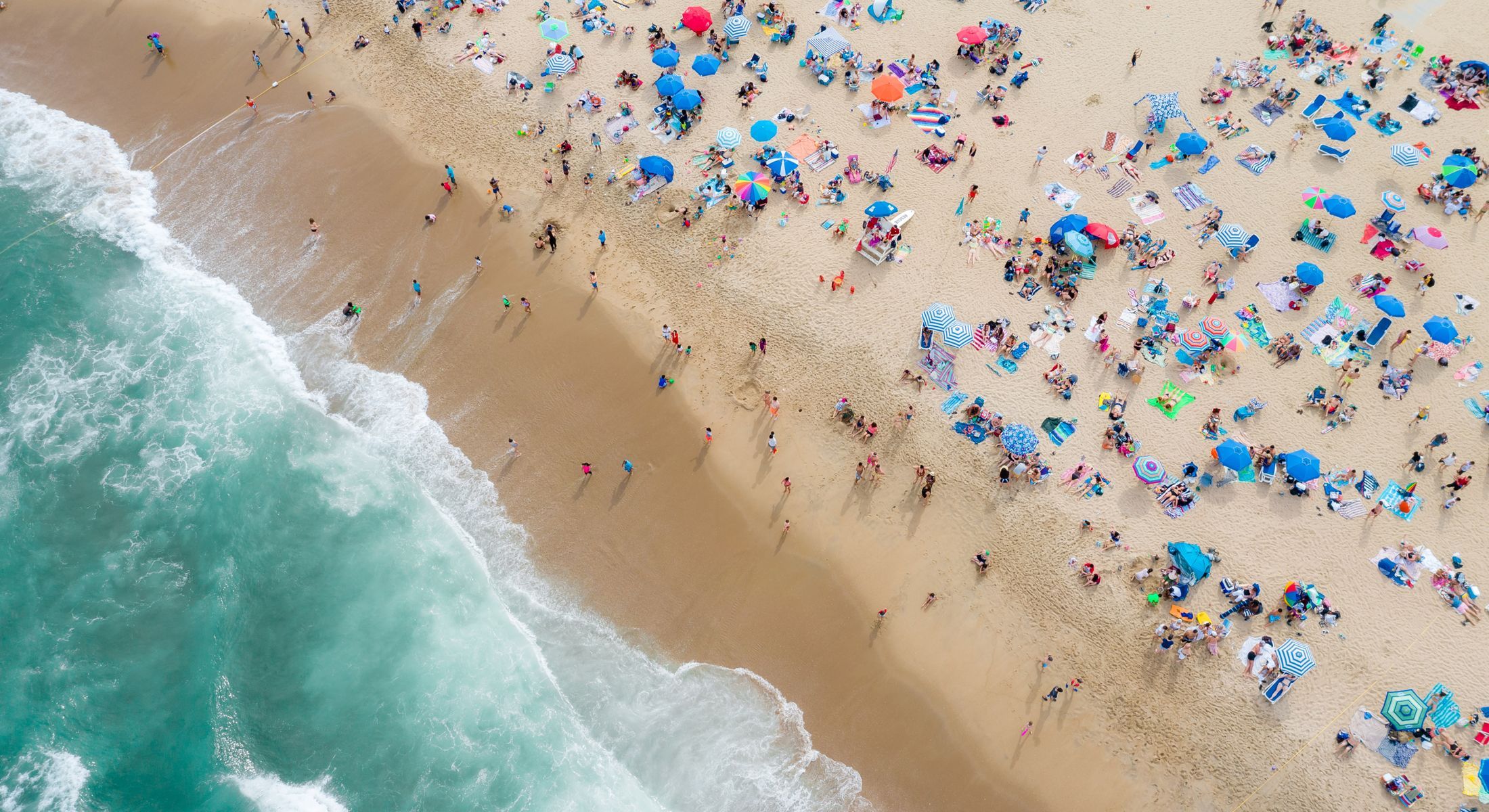 birds eye view of a beach